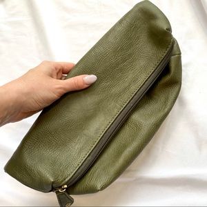 Green Leather Clutch